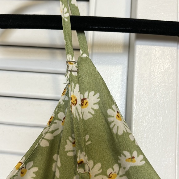 Morrisday the label green daisy mini dress-NWT - Picture 8 of 9